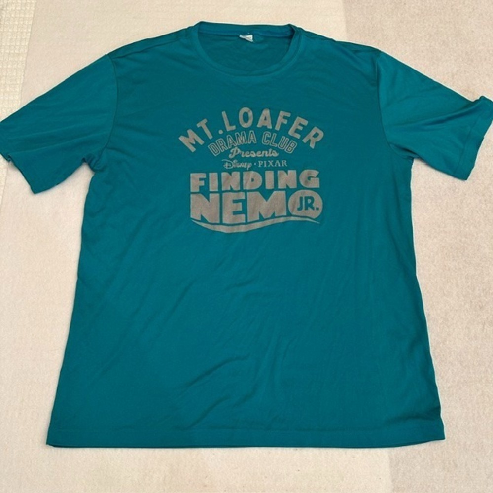 Sport Tek Disney Pixar Finding Nemo Jr T Shirt Mens Teal Large Mt Loafer Graphic